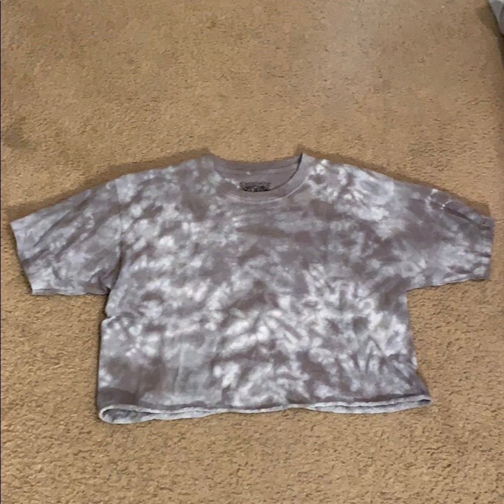 Tie Die Cropped Tee